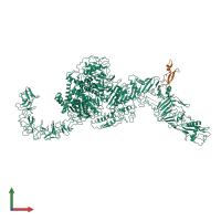 PDB entry 7v1n coloured by chain, front view.