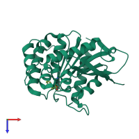 PDB entry 7v8x coloured by chain, top view.