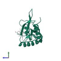 Histone-lysine N-methyltransferase NSD2 in PDB entry 7vln, assembly 2, side view.