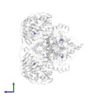 MANGANESE (II) ION in PDB entry 7w5p, assembly 1, side view.