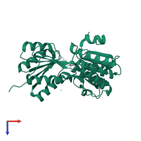 ABC transporter substrate-binding protein PnrA-like domain-containing protein in PDB entry 7x0r, assembly 2, top view.