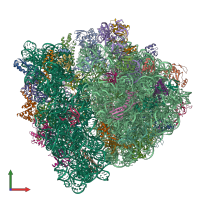 PDB entry 8a3l coloured by chain, front view.