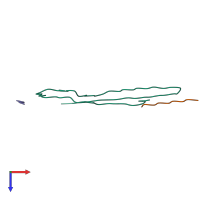 PDB entry 8a9l coloured by chain, top view.