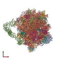 PDB entry 8agz coloured by chain, front view.