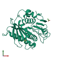 PDB entry 8air coloured by chain, front view.