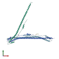 PDB entry 8amr coloured by chain, front view.