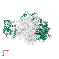 Polymerase acidic protein in PDB entry 8be0, assembly 1, top view.