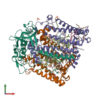 PDB entry 8c6k coloured by chain, front view.