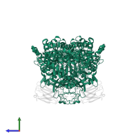 Arsenite oxidase subunit AioA in PDB entry 8cgs, assembly 2, side view.
