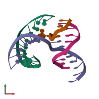 PDB entry 8d93 coloured by chain, front view.