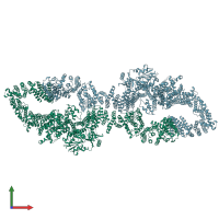 PDB entry 8e20 coloured by chain, front view.