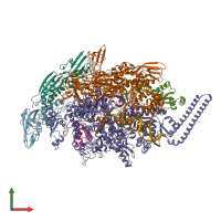 PDB entry 8e82 coloured by chain, front view.