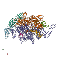 PDB entry 8e82 coloured by chain, front view.