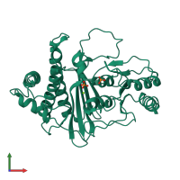 PDB entry 8f9y coloured by chain, front view.