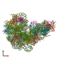 PDB entry 8fku coloured by chain, front view.