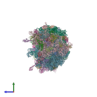PDB entry 8g2b coloured by chain, side view.