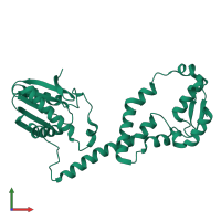 PDB entry 8g48 coloured by chain, front view.