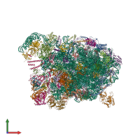 PDB entry 8i9z coloured by chain, front view.