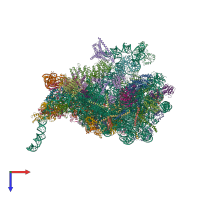 PDB entry 8i9z coloured by chain, top view.