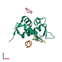 PDB entry 8ia5 coloured by chain, front view.