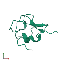PDB entry 8msi coloured by chain, front view.