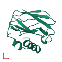 PDB entry 8paz coloured by chain, front view.