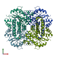 PDB entry 8sma coloured by chain, front view.