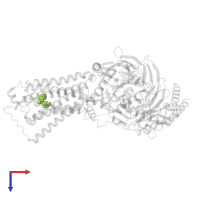 (2R,4S)-4-[(2S)-2-phenylbutyl]-1,3-oxazolidin-2-amine in PDB entry 8uhb, assembly 1, top view.