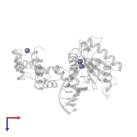 ZINC ION in PDB entry 9icv, assembly 1, top view.